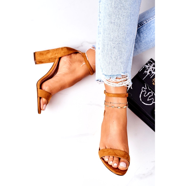 PS1 Mockasandaler på en kamel Florence Bar brun 1