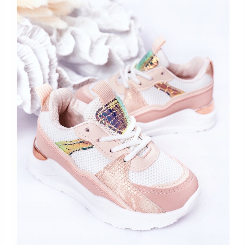 Flickors sportskor rosa sneakers 4