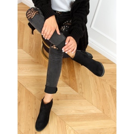 Svarta högklackade stövlar 9B1003 Svart 1