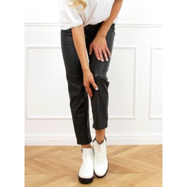 Vita 9B1053 Stövlar i vit tjock sula 2