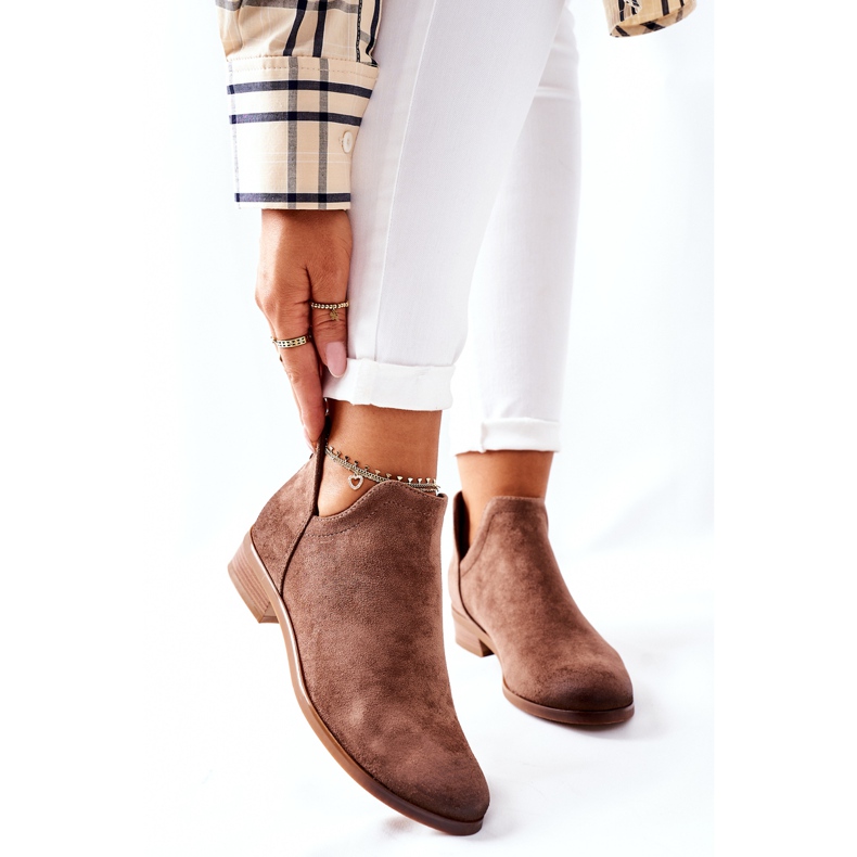 Vinceza Varma stövlar i mocka för kvinnor Beige Joaliene 2