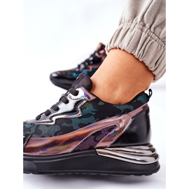 Vinceza Kvinnors sportskor Sneakers Svart Multi Buckland 1