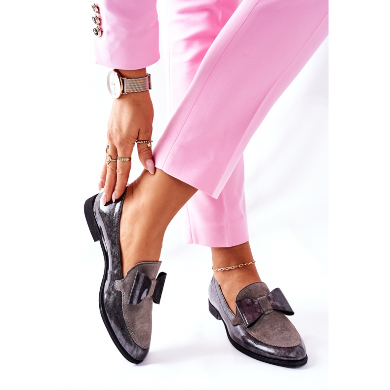 Dam Brogues Maciejka Lackade Loafers Grå 04099-03 / 00-1 2