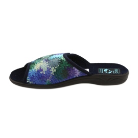 Dam Tofflor Adanex 26264 Sweet marinblå blå grön 1