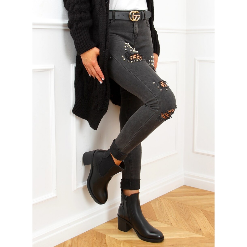 Svarta Chelsea stövlar, svarta 9565 Svart 2