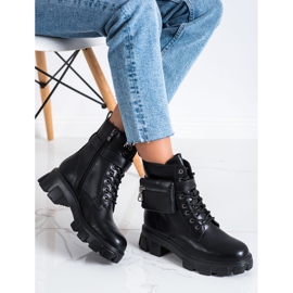 SHELOVET Varma arbetare med en ficka svart 1