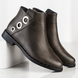 Goodin Stövlar med silverprydnader brun 1