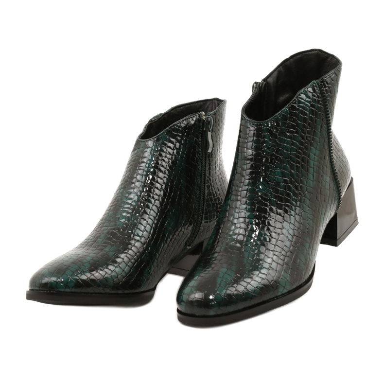 M.Daszyński Isolerade stövlar Daszyński MR2130-8 Grön svart 2