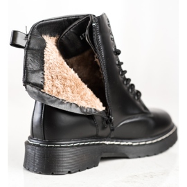 SHELOVET Trendiga snörskor svart 1