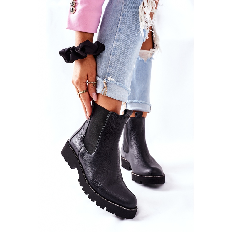 Svarta Chelsea Stövlar Svarta Nicole 2672 2