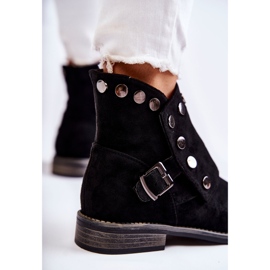 S.Barski Mockaskor för kvinnor med spänne S. Barski Svart Merk 2