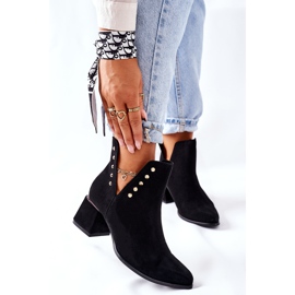 Lewski Shoes Mockaskor för kvinnor med utskärningar Lewski Black 3074 / B svart 1