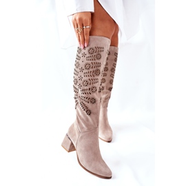 Lewski Shoes Mocka Lewski -stövlar Openwork Brown Romena brun 2