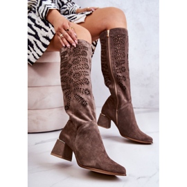 Lewski Shoes Mocka Lewski -stövlar Openwork Brown Romena brun 2