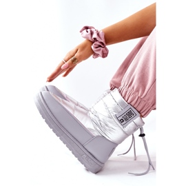 Snöskor för kvinnor Big Star II274118 Silver silver- 1