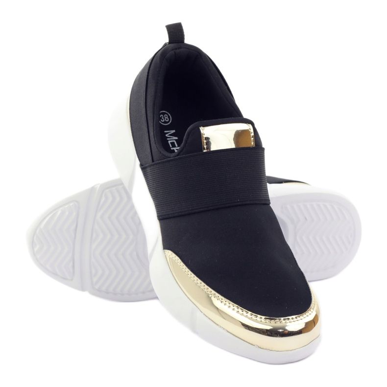 McKey Sport softshell skor i svart guld 3