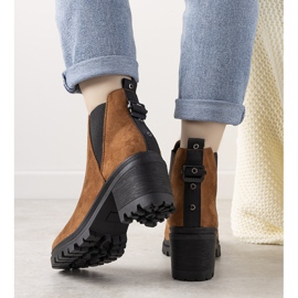 Kamelstövlar på Cissy -stolpen brun 1