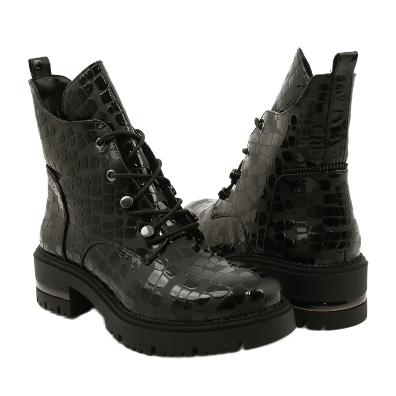 Snygga Sergio Leone TR744 stövlar svart 5