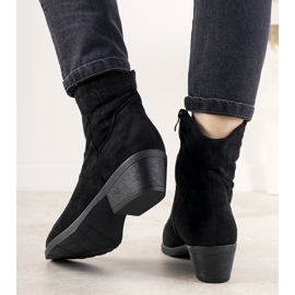 Svarta damstövlar med Tello Cruz cowboy -accent 1