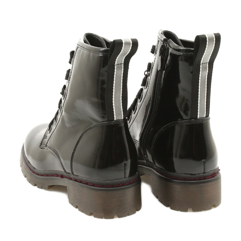 Kvinnors klassiska stövlar lackerade stövlar Evento 21bt35-4233 svart 4