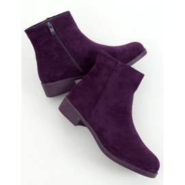 Violet Classic Chelsea -stövlar för kvinnor 6215 lila purpur 1