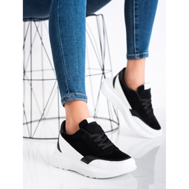 SHELOVET Svarta mocka sneakers 2