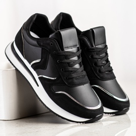 SHELOVET Sportskor tillverkade av ekoläder svart 2