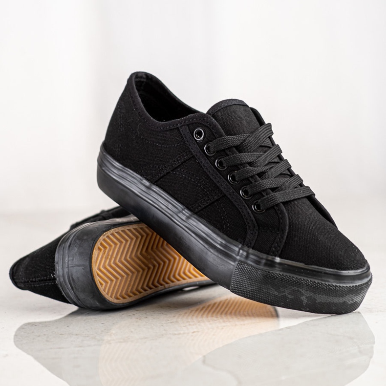 Bella Star Svarta sneakers på plattformen 1