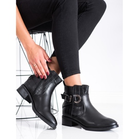 Super Mode Casual stövlar med spänne svart 2