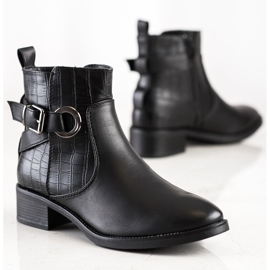 Super Mode Casual stövlar med spänne svart 1