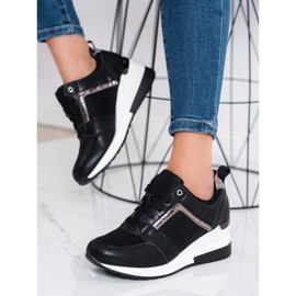 Sweet Shoes Wedge Sneakers Med Mesh svart 1