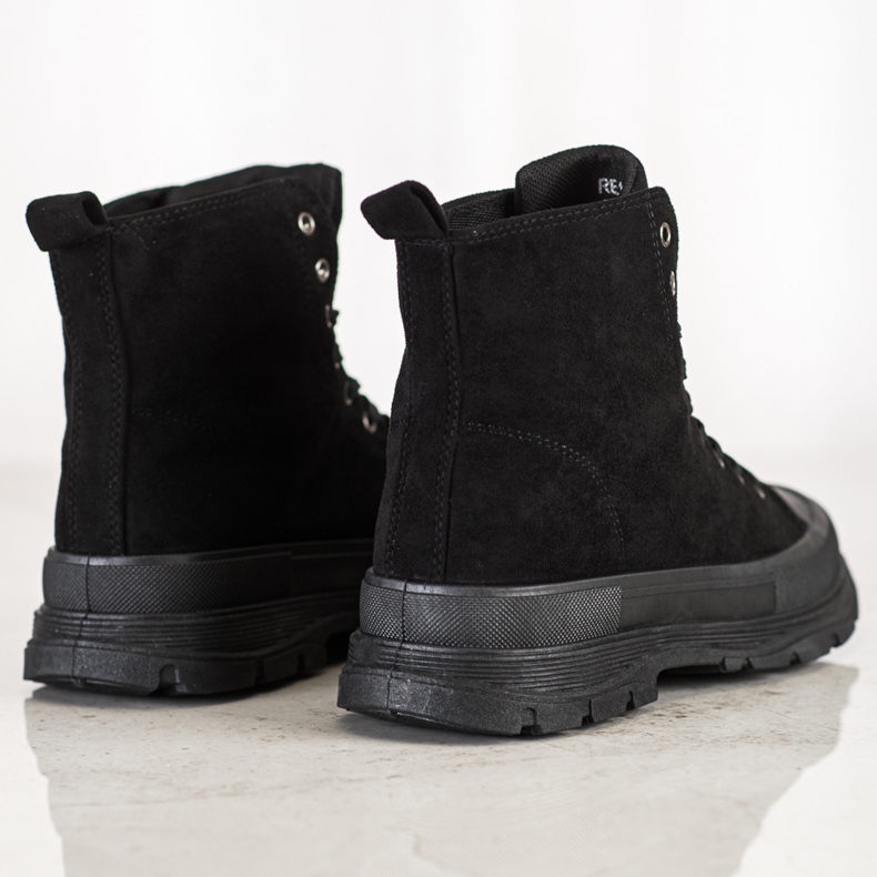 Seastar Sneakers i hög mocka svart 1