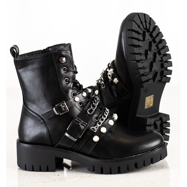 Cm Paris Trendiga arbetare med pärlor svart 1