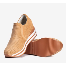 Orange wedge sneakers från Mina 1