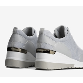 Grå Velasco -mocka med sneakers 1