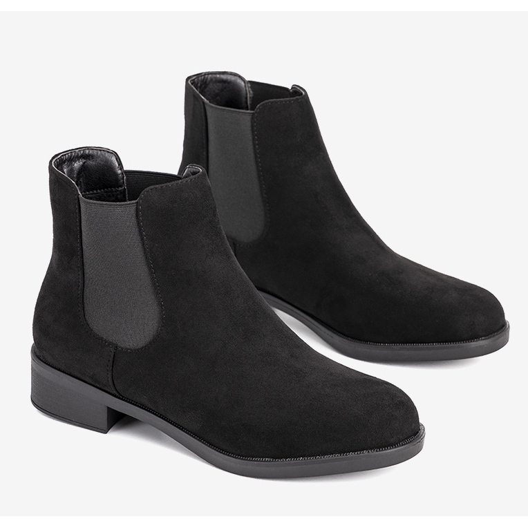 Svarta klassiska damisolerade stövlar Cristal 1