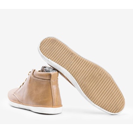 Beige sneakers för män Separan fotled 1