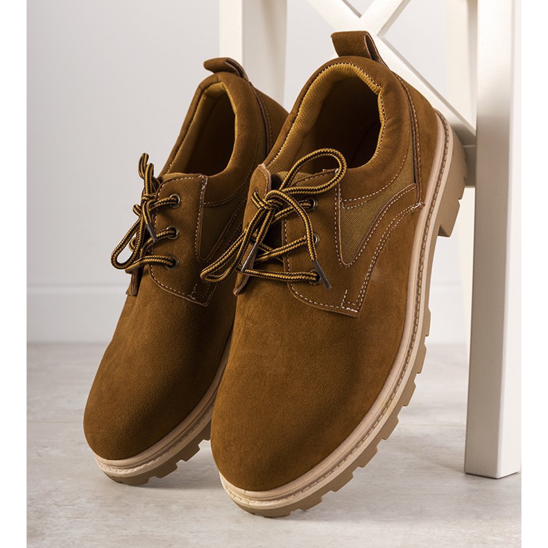 Brun skor för män 1