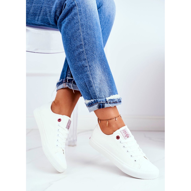Kvinnors sneakers Cross Jeans Vit DD2R4030C 2