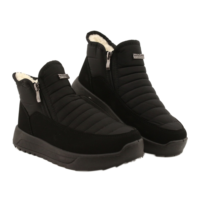 Progress Kvinnestövlar på pälsfronten ProgJ-21-21 svart 5