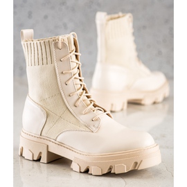 Seastar Slip-on arbetare med en strumpa beige 1