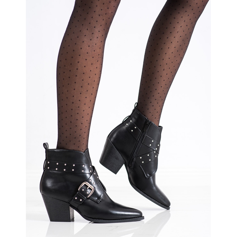 Lucky Shoes Rockstövlar på stolpen svart 1