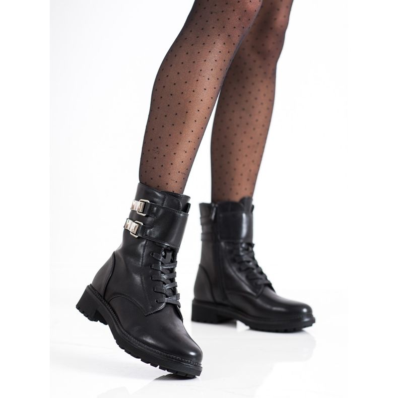 Cm Paris Klassiska arbetare med spännen svart 2