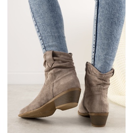 Bruna Taup cowboystövlar för kvinnor 1