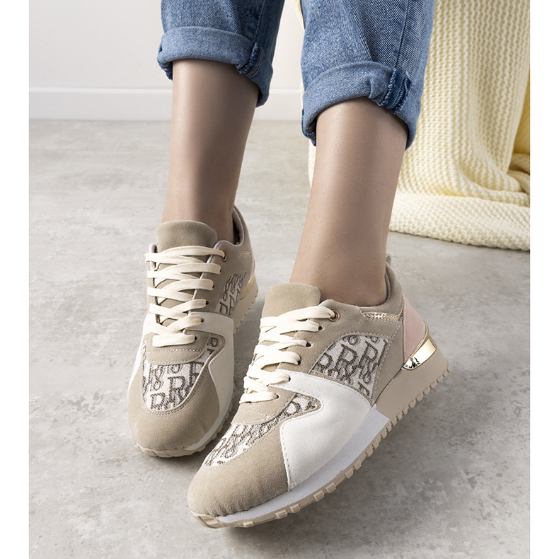 Dam beige Galvez sneakers 1