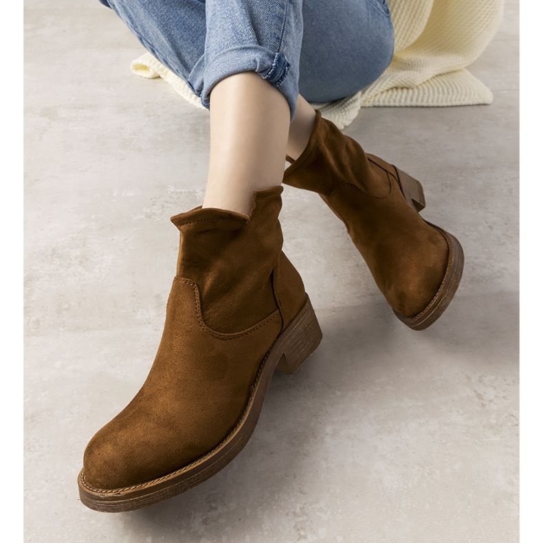 Roquelina bruna slip-on stövlar för kvinnor 1