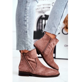 Evento Jodhpur stövlar, mocka Beige blixtlås brun 1