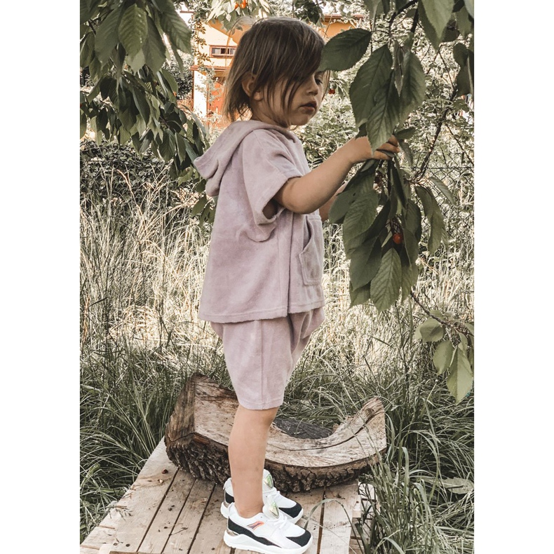 Barnsportskor Sneakers Svart-Violett Speltid vit 5