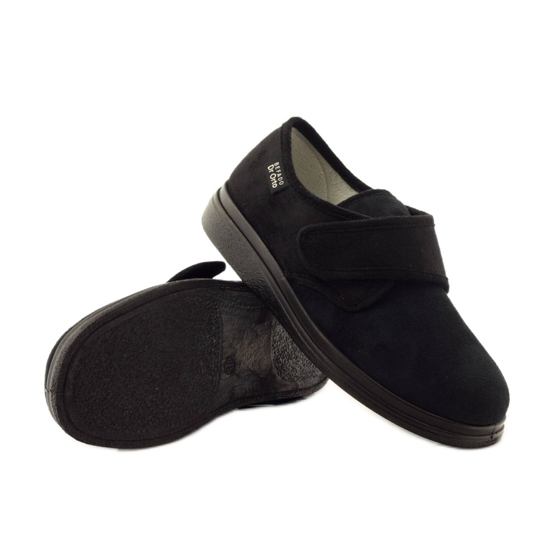 Befado Dr.orto Kvinnor för diabetiker 036D007 Black Silber foder svart 4