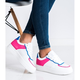 SHELOVET Trendiga sportskor vit 2